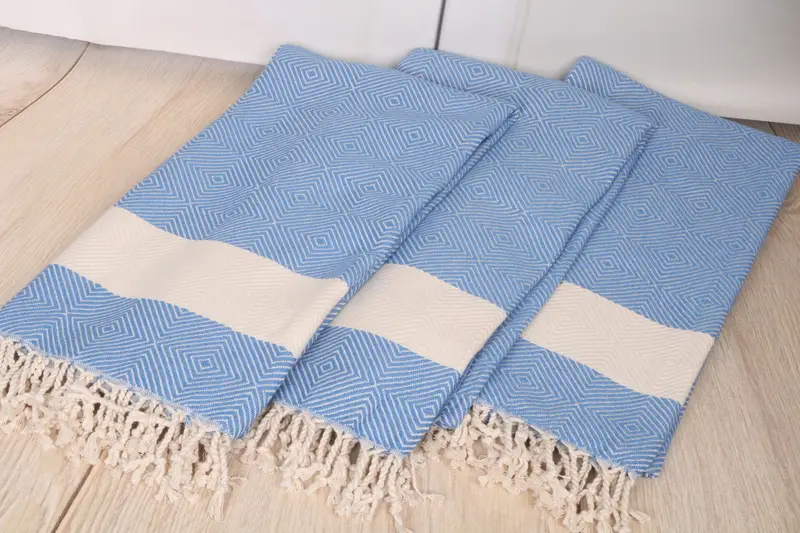 Xmas Gifts, Bachelorette Party Gifts Bridesmaids, Cotton towel, Handwoven Turkish Towel, Organic Turkish towel, 80x40 Cotton Diamond Towel - 6