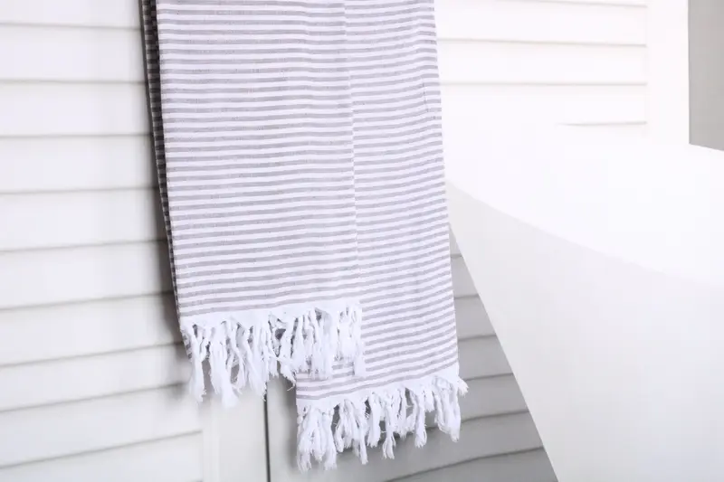 Organic Towel, Wedding Favors, Beach Towel Gift, 68x36 Cotton Striped Towel, Peshtemal Towel, Gift For Boyfriend, Bachelorette Party Gifts For Bride - 8
