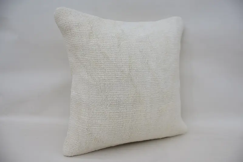 Ethnic Pillow Cover Pillow Case, Pillow Case, Boho Pillow Sham Cover, Kilim Pillow, Throw Kilim Pillow, 16x16 White Pillow, Tapestry Pillow Cover - 2
