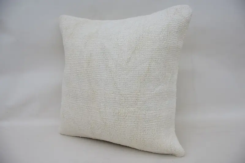 Ethnic Pillow Cover Pillow Case, Pillow Case, Boho Pillow Sham Cover, Kilim Pillow, Throw Kilim Pillow, 16x16 White Pillow, Tapestry Pillow Cover - 3