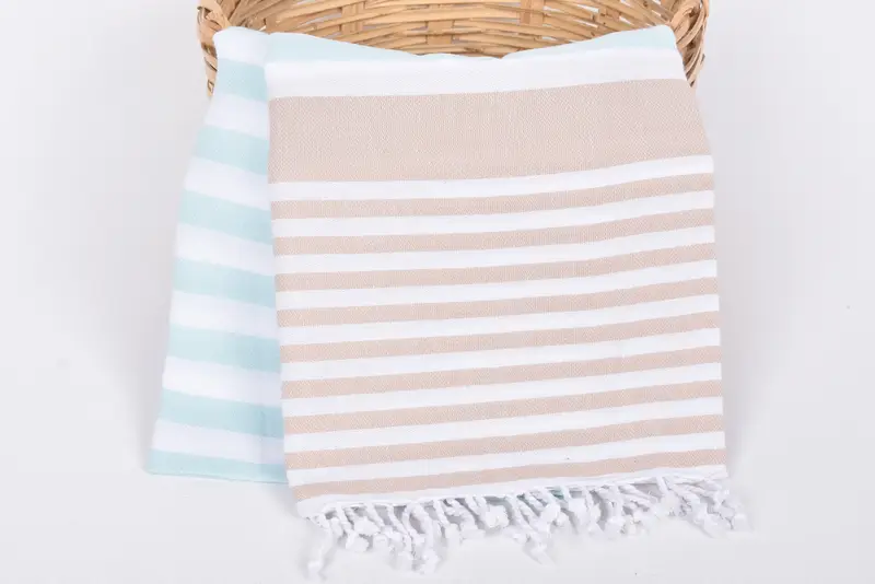 Custom Wedding Towel, Turkish Bath Towel Set, Personalized Gift For Her, Bridal Shower Gift, 68x36 Cotton Striped Towel, Handmade Gift, Thin towel - 5