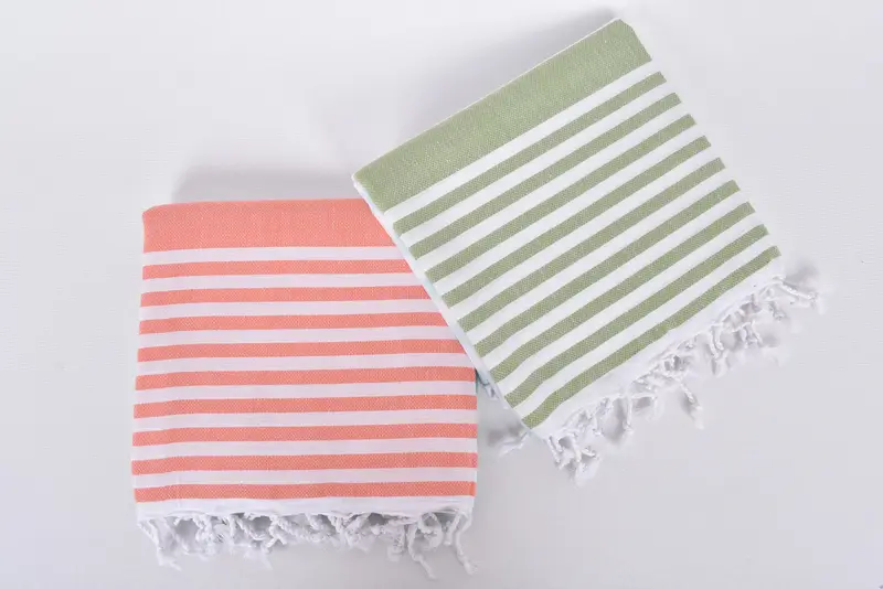 Custom Wedding Towel, Turkish Bath Towel Set, Personalized Gift For Her, Bridal Shower Gift, 68x36 Cotton Striped Towel, Handmade Gift, Thin towel - 6
