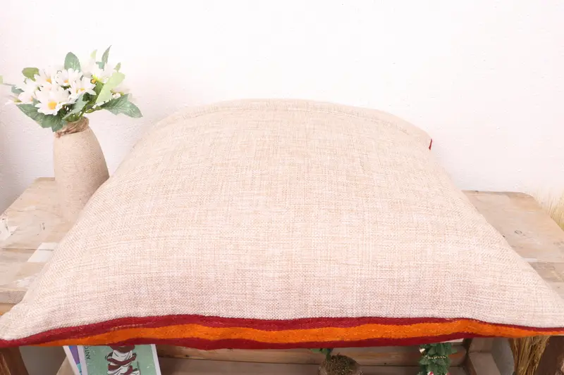 Boho Pillow, Vintage Kilim Throw Pillow, Pillow Case, Turkish Pillow, 18x18 Green Pillow Cover, Bolster Pillow Sham, Designer Throw Pillow Cover - 7
