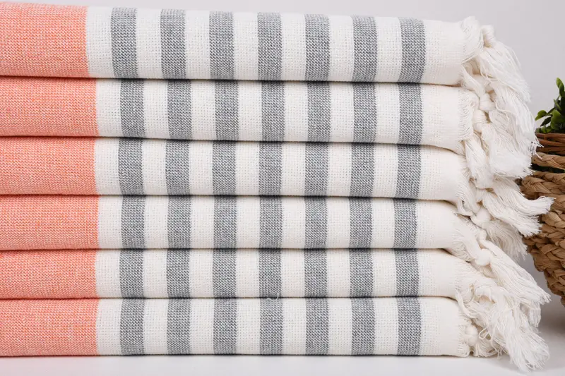 Personalized Gift, Gift For Bride, Spa Towel, Travel Towel, Personalized Gifts, Guest Towel, Turkish Tea Towel, 36x18 Cotton Striped Terry Towel - 2
