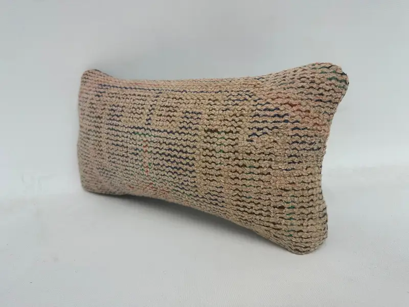 Veranda yastık örtüsü, Türk yastığı, aksan atma yastığı sahte, antika yastık, hediye yastığı, 8x16 bej yastık, kabile yastık sham, yastık - 4