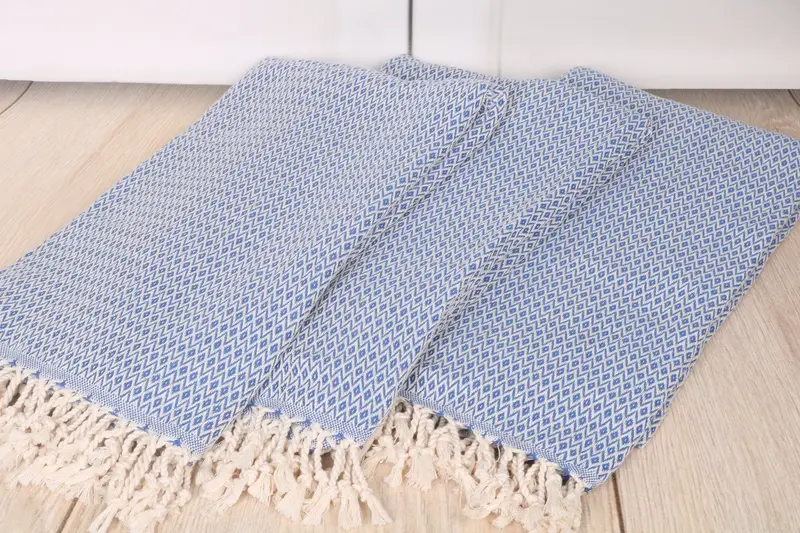 Engagement Gift, 70x40 Cotton Diamond Towel, Personalized Gifts, Handwoven organic Turkish towel for spa, Quick-Dry Beach Towel, Absorbent towel - 6