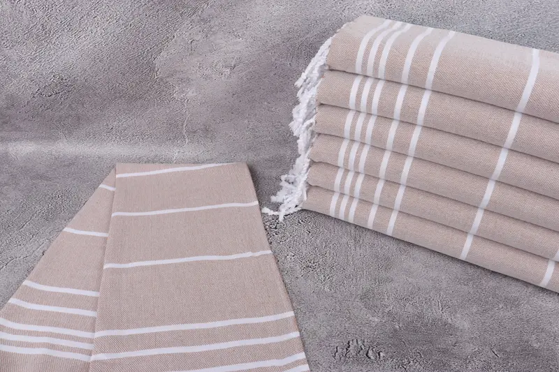 Small Bath Towels, Best Friend Gift, Beach Theme Wedding Gift, Bridesmaid Gifts, Turkish Tea Towel, 38x18 Cotton Striped Towel, Welcome Wedding Gift - 2