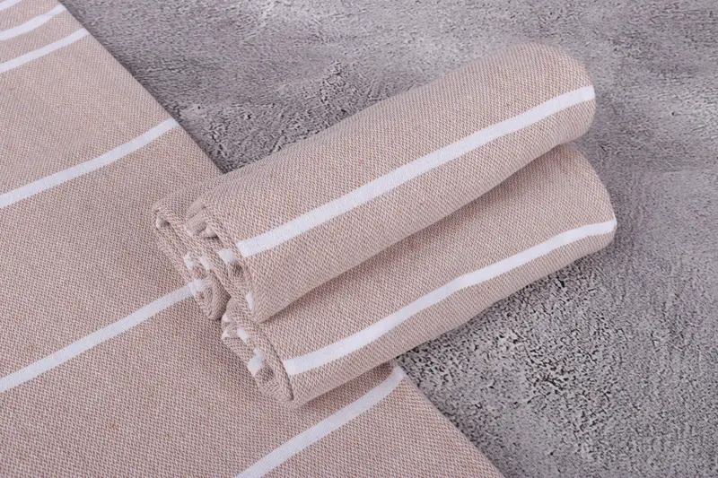 Small Bath Towels, Best Friend Gift, Beach Theme Wedding Gift, Bridesmaid Gifts, Turkish Tea Towel, 38x18 Cotton Striped Towel, Welcome Wedding Gift - 7