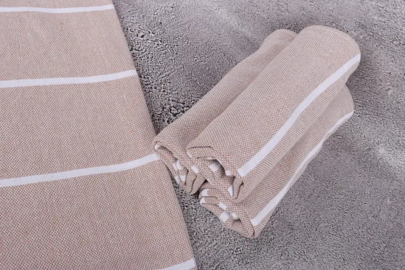 Small Bath Towels, Best Friend Gift, Beach Theme Wedding Gift, Bridesmaid Gifts, Turkish Tea Towel, 38x18 Cotton Striped Towel, Welcome Wedding Gift - 8