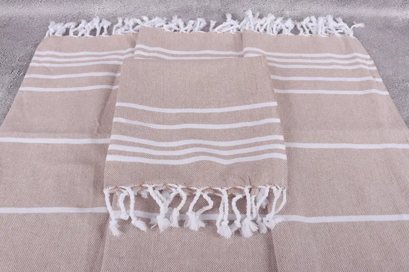 Small Bath Towels, Best Friend Gift, Beach Theme Wedding Gift, Bridesmaid Gifts, Turkish Tea Towel, 38x18 Cotton Striped Towel, Welcome Wedding Gift - 4