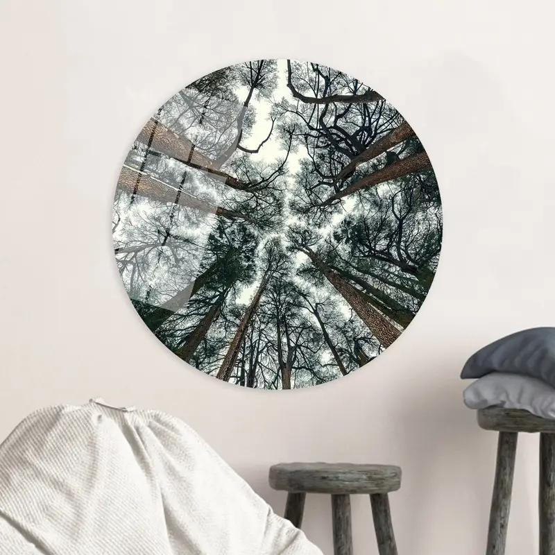 エレガントなファームハウス フォレスト ビュー プリント キャンバス アート