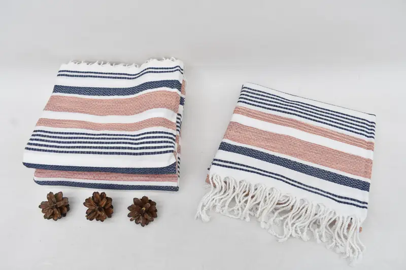 Turkish beach towel, Personalized Home Gift Wedding, 70x40 Cotton Striped Towel, Bath towel, Valentines Day Gift Idea, Embroidered Towel - 8