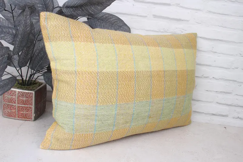 Customized Cushion, Pastel Cushion Cover, Boho Pillow, Cushion Case, Pillow for Couch, Pillow for Sofa, 16x24 Green Pillow Sham - 3