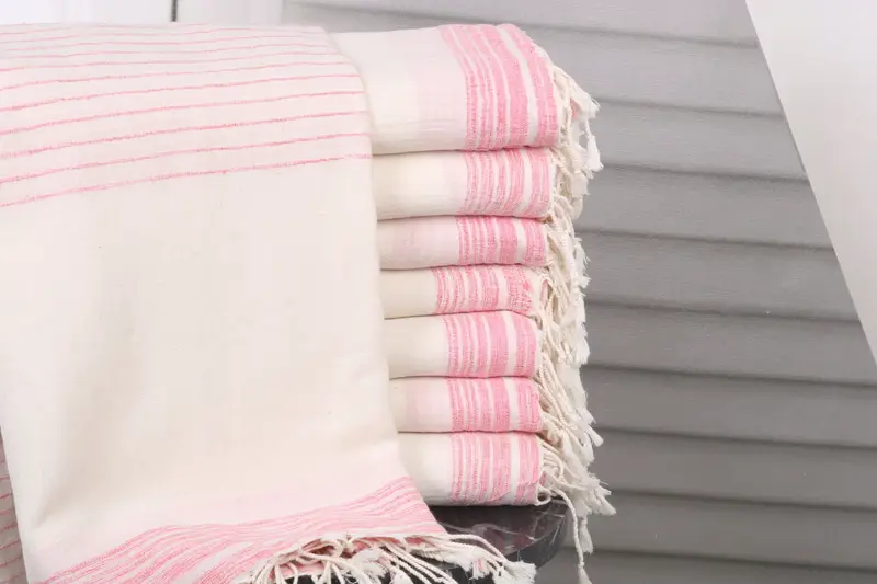 Custom Gift, Turkish Towel Beach Towel, Personalized Beach Towel, Bath towel, Peshtemal Towel, Valentines Day Gift Idea, 68x36 Cotton Striped Towel - 1