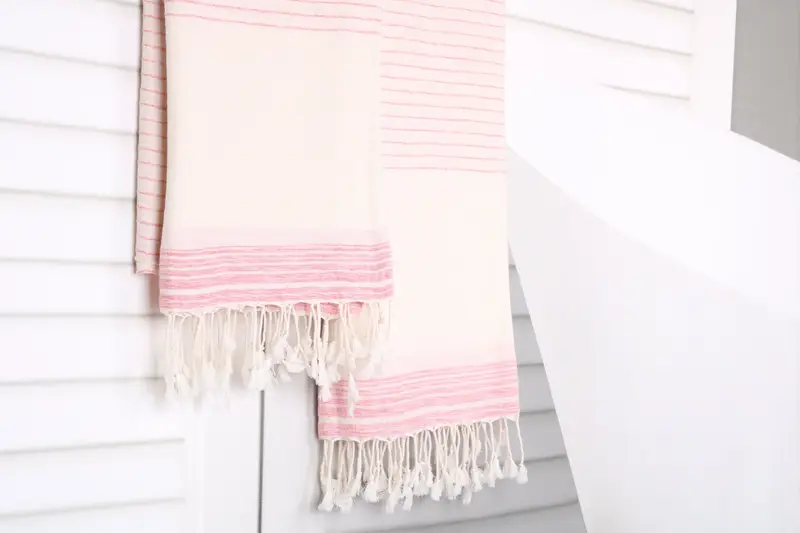 Custom Gift, Turkish Towel Beach Towel, Personalized Beach Towel, Bath towel, Peshtemal Towel, Valentines Day Gift Idea, 68x36 Cotton Striped Towel - 8