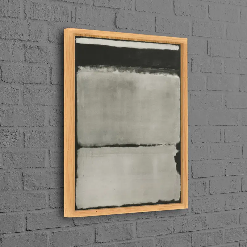 モダンボヘミアンプリントキャンバス：グレー、抽象、高級アート