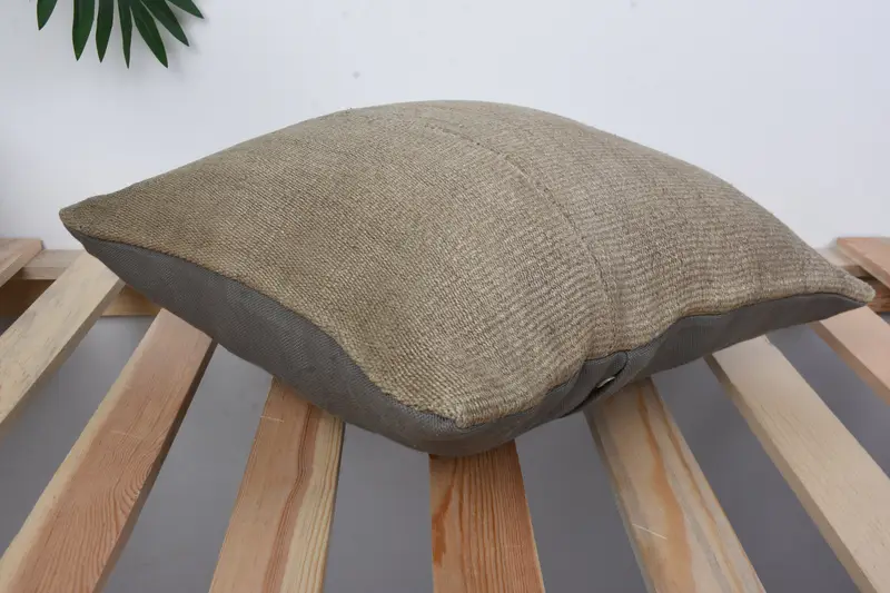 Handmade Kilim Cushion, 14x14 Brown Cushion Case, Pastel Cushion, Customized Pillow, Pillow Cover, Pillow for Couch, Pillow for Sofa - 6