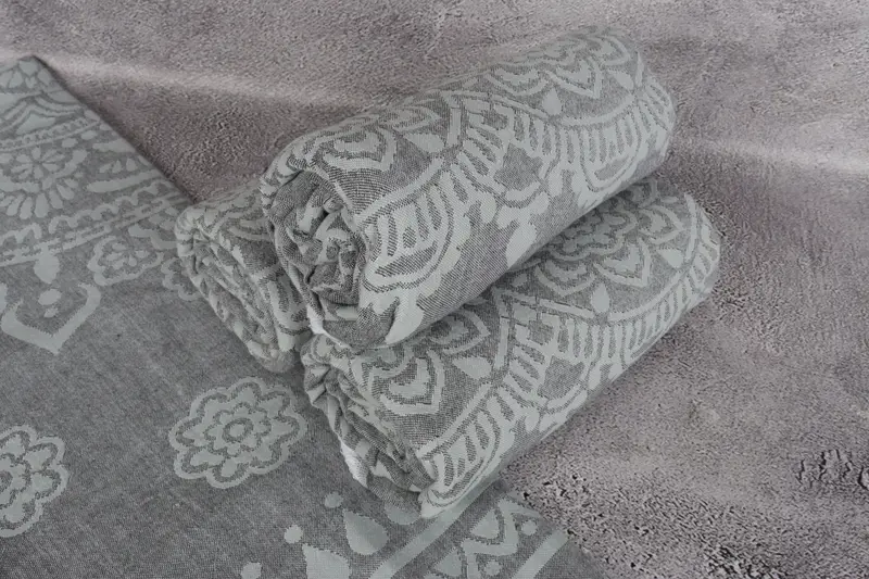 Bath towel, Engagement Gift, Traditional Turkish peshtemal for hammam, Custom Gift, 70x40 Cotton Floral Patterned Towel, Guest Towel, Hammam towel - 8