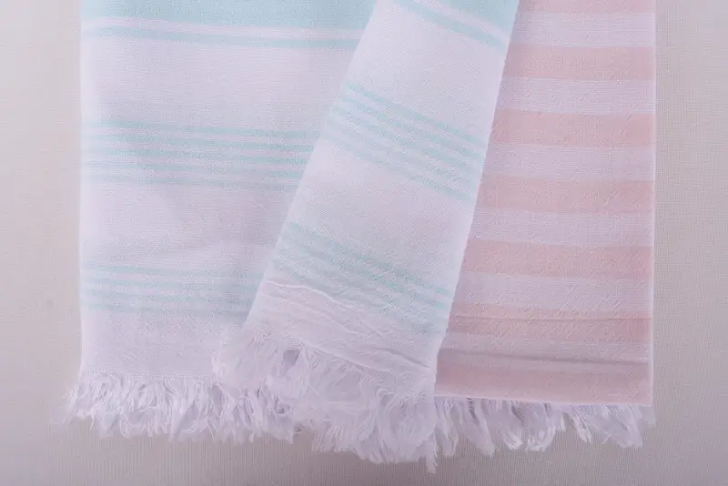 Spa-Handtuch, 36x7 Baumwollstreifentuch, Geschenkbox Handtuch, türkischer Handtuchstrand, authentisches türkisches Hammam Peshtemal, sandresistentes Handtuch, Bio-Handtuch - 6