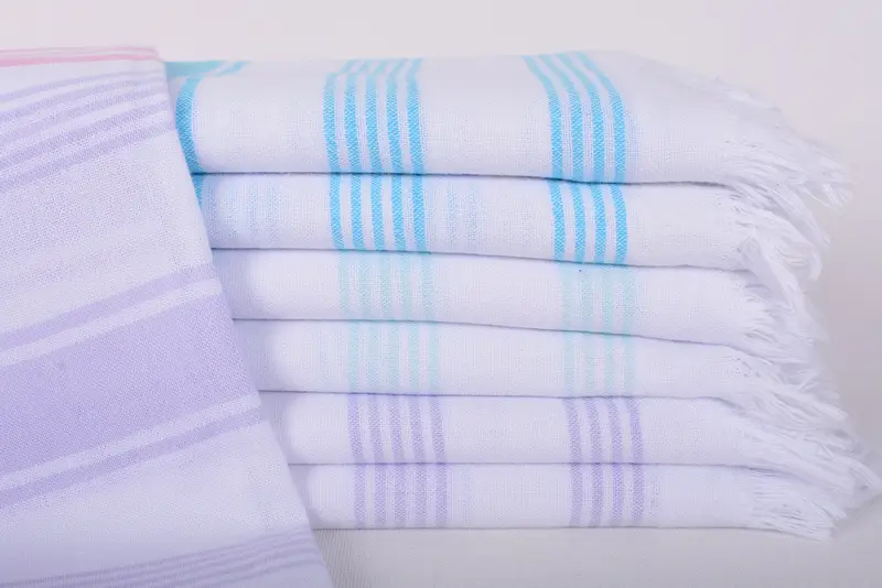 Spa-Handtuch, 36x7 Baumwollstreifentuch, Geschenkbox Handtuch, türkischer Handtuchstrand, authentisches türkisches Hammam Peshtemal, sandresistentes Handtuch, Bio-Handtuch - 2