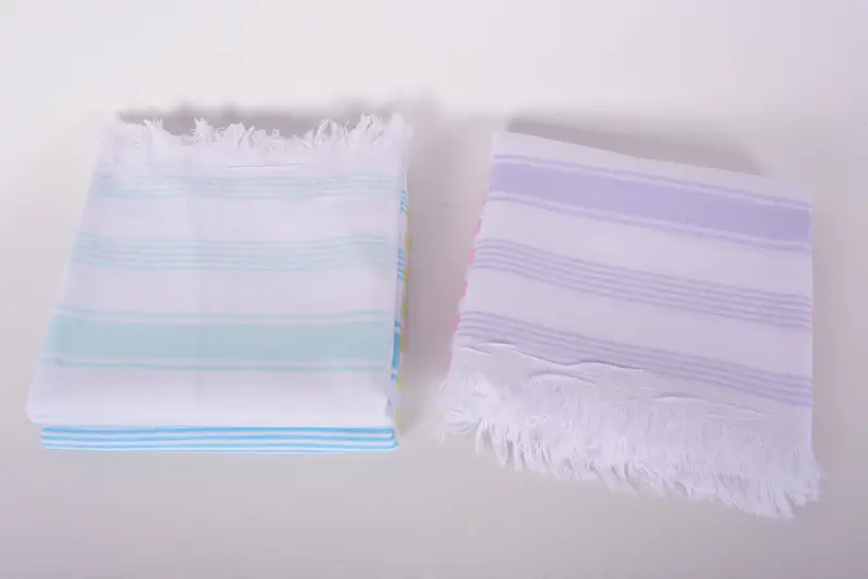 Spa-Handtuch, 36x7 Baumwollstreifentuch, Geschenkbox Handtuch, türkischer Handtuchstrand, authentisches türkisches Hammam Peshtemal, sandresistentes Handtuch, Bio-Handtuch - 8