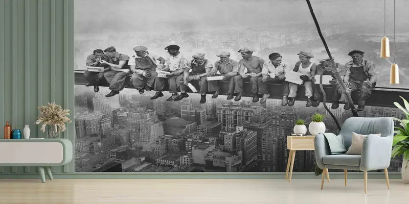 Papel pintado del horizonte de Nueva York: mural impreso para la elegancia urbana