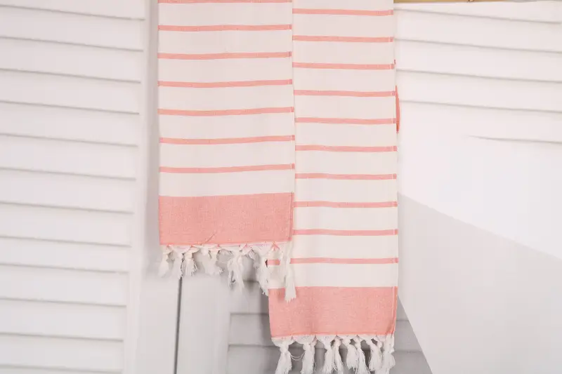 Turkish Hand Towel, Wedding Anniversary Gift, Bridesmaid Proposal Gift, Monogram Hand Towel, Personalized Gift, 36x18 Cotton Striped Towel - 8