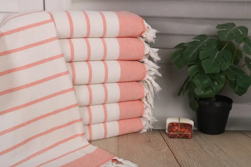 Turkish Hand Towel, Wedding Anniversary Gift, Bridesmaid Proposal Gift, Monogram Hand Towel, Personalized Gift, 36x18 Cotton Striped Towel - 1