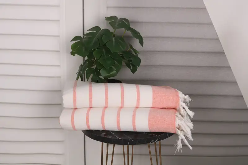 Turkish Hand Towel, Wedding Anniversary Gift, Bridesmaid Proposal Gift, Monogram Hand Towel, Personalized Gift, 36x18 Cotton Striped Towel - 3