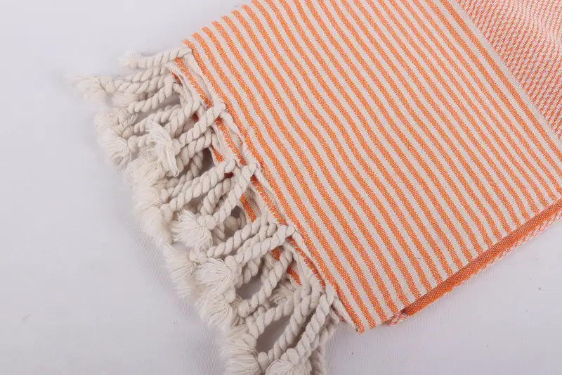 Bridesmaid Gifts, Bridesmaid Proposal Gift, Personalized Gift, Custom Towel, Handwoven Turkish bath towel, 70x36 Cotton Striped Towel, Travel Towel - 7