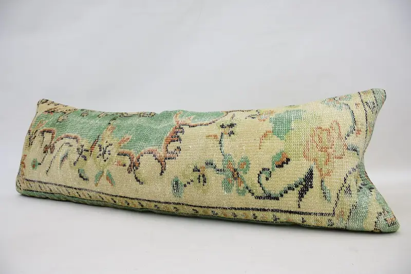Handmade Kilim Cushion, Boho Pillow, 16x48 Beige Pillow Case, Personalized Gift Pillow Pillow, Pillow Case, Vintage Kilim Throw Pillow - 5