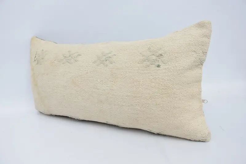 Cushion, Antique Pillows, 12x24 White Pillow Sham, Boho Chic Pillow, Outdoor Patio Pillow, Boho Pillow, Boho Pillow Sham Cover, Ikat Pillow - 4