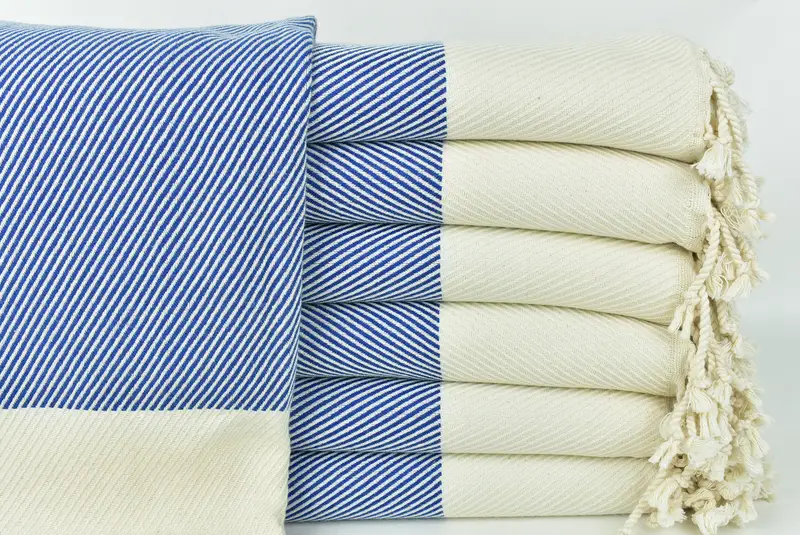Fouta havlu, hoşgeldin düğün hediyesi, bridemaids plaj havlu, yoga havlu, monogramlı plaj havlusu, hızlı kuru plaj havlusu, 70x40 pamuklu çizgili havlu - 1