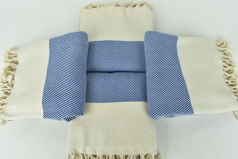 Fouta havlu, hoşgeldin düğün hediyesi, bridemaids plaj havlu, yoga havlu, monogramlı plaj havlusu, hızlı kuru plaj havlusu, 70x40 pamuklu çizgili havlu - 6