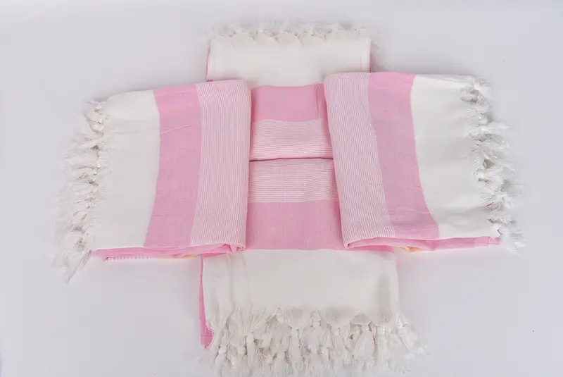 Monogram Turkish Towel, Personalized Turkish Towel, Gift For Wedding Day, 68x40 Cotton Striped Towel, Summer Towel, Unique Gift, Soft towel - 6