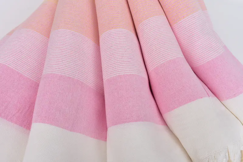 Monogram Turkish Towel, Personalized Turkish Towel, Gift For Wedding Day, 68x40 Cotton Striped Towel, Summer Towel, Unique Gift, Soft towel - 5
