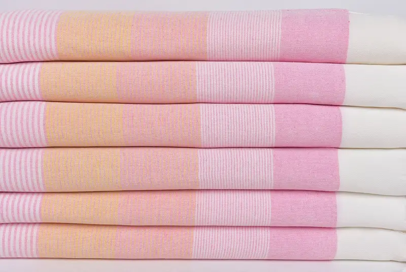 Monogram Turkish Towel, Personalized Turkish Towel, Gift For Wedding Day, 68x40 Cotton Striped Towel, Summer Towel, Unique Gift, Soft towel - 2