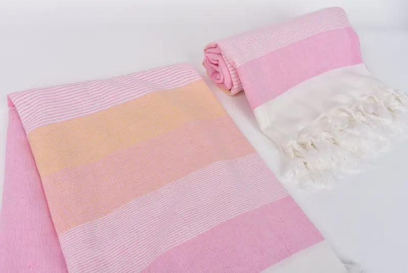 Monogram Turkish Towel, Personalized Turkish Towel, Gift For Wedding Day, 68x40 Cotton Striped Towel, Summer Towel, Unique Gift, Soft towel - 7