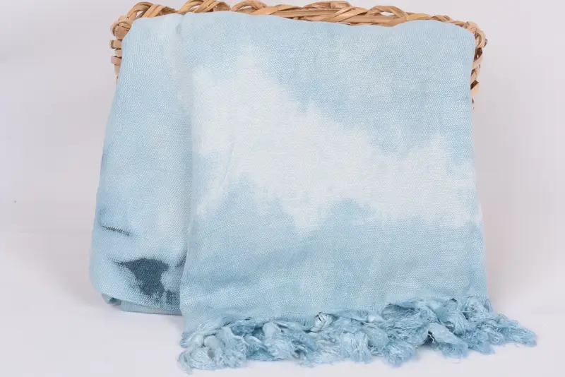 Housewarming Gift, Bachelor Gift, 70x36 Cotton Tie Dye Towel, Custom Towel, Soft organic Turkish peshtemal for luxury spa use, Personalized Towel - 6