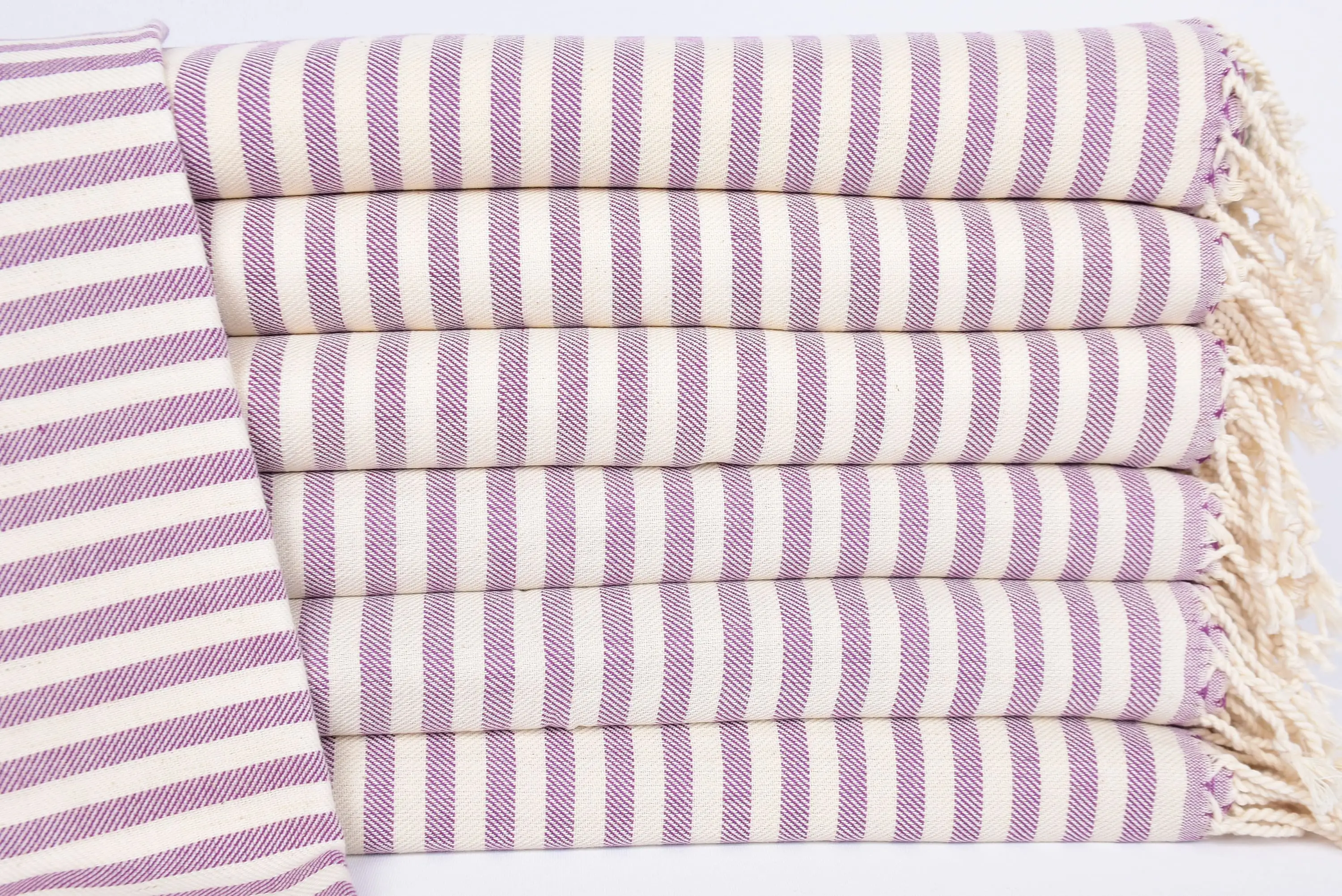 Personalized Small Turkish Towel, Dark Purple, 24x40 Inches - 1