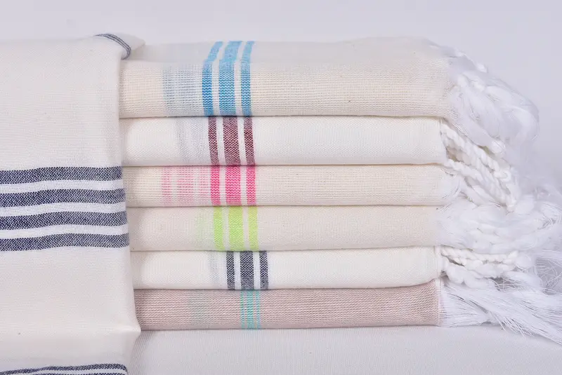 Bachelorette Party Gifts, Girls Weekend Getaways Ideas, 70x40 Cotton Striped Towel, Boyfriend Christmas Gift, Travel towel, Absorbent towel - 1
