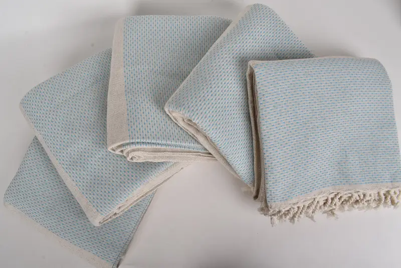 Beach Theme Bachelorette Party, Woven Blanket, Bedspread, Bachelorette Gifts, Gift For Her, 96x96 Cotton Polka Dot Towel, Turkish Beach Blanket - 3