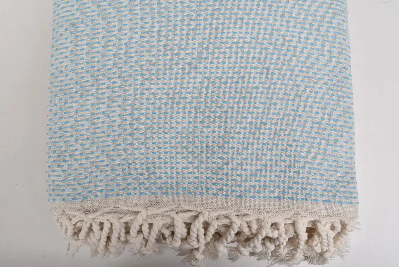 Beach Theme Bachelorette Party, Woven Blanket, Bedspread, Bachelorette Gifts, Gift For Her, 96x96 Cotton Polka Dot Towel, Turkish Beach Blanket - 4