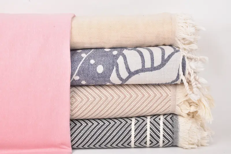 80x60 Cotton Set of 5 Towel, Turkish Blanket, Tablecloth, Bedspread Quenn, Custom Wedding Gifts, Beach Wedding Favor, Turkish Blanket Throw - 1