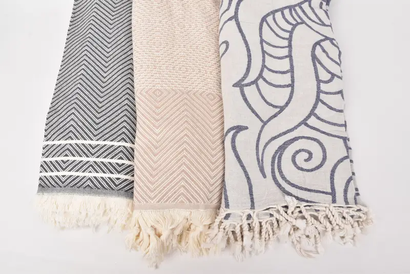 80x60 Cotton Set of 5 Towel, Turkish Blanket, Tablecloth, Bedspread Quenn, Custom Wedding Gifts, Beach Wedding Favor, Turkish Blanket Throw - 8