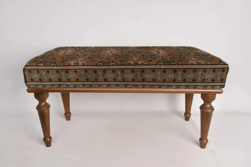 Etnik desen tezgahı, yatak odası tezgahı, osmanlı tezgah, döşemeli tezgah, Türk halı tezgahı, Kilim tezgahı, ev dekor tezgahı, el yapımı tezgah - 5