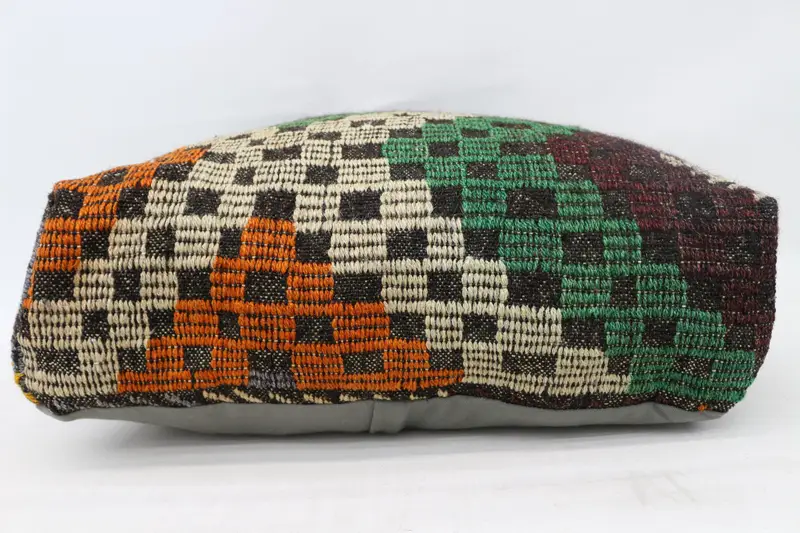 Kilim pouf, zemin pufu, 24x24x6, armut koltuk, işlemeli pouf, armut pouf, zemin yastık kapağı, bahçe pouf yastık kapağı, ev dekoru pufları sp606015 159 - 5