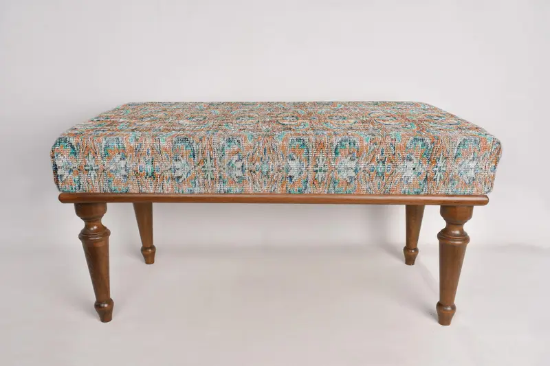 Çamurlu tezgah, ahşap iş tezgahı, Osmanlı tezgahı, döşemeli tezgah, Türk halı tezgahı, Kilim tezgahı, ev dekor tezgahı, el yapımı tezgah - 7