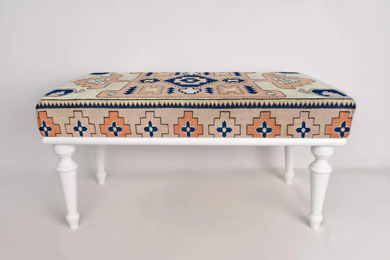 Osmanlı tezgah, döşemeli tezgah, Türk halı tezgahı, Kilim tezgahı, ev dekorasyonu tezgahı, el yapımı tezgah, kahve tezgahı, yemek masası tezgahı, - 3