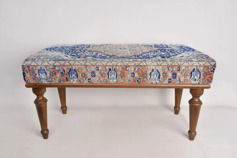 Oushak tezgahı, mavi tezgah, piyano tezgahı, osmanlı tezgah, döşemeli tezgah, Türk halı tezgahı, Kilim tezgahı, ev dekor tezgahı, el yapımı tezgah - 5